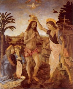 Baptism of Jesus by Da Vinci Baptism of Jesus by Da Vinci