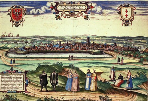 Danzig by Georg Braun and Franz Hogenburg (1575)